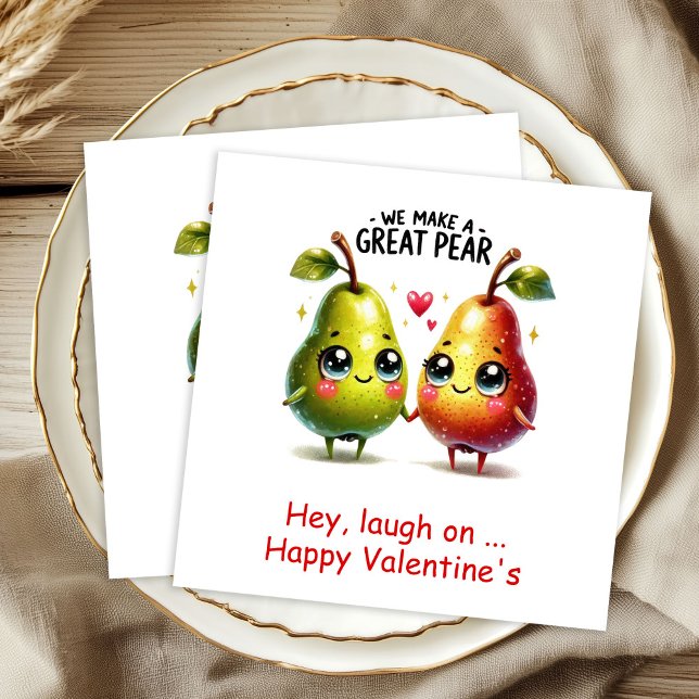 Guardanapos Personalizados de Alimentos Divertidos (Funny Foods Personalized Best Valentine Napkins

)