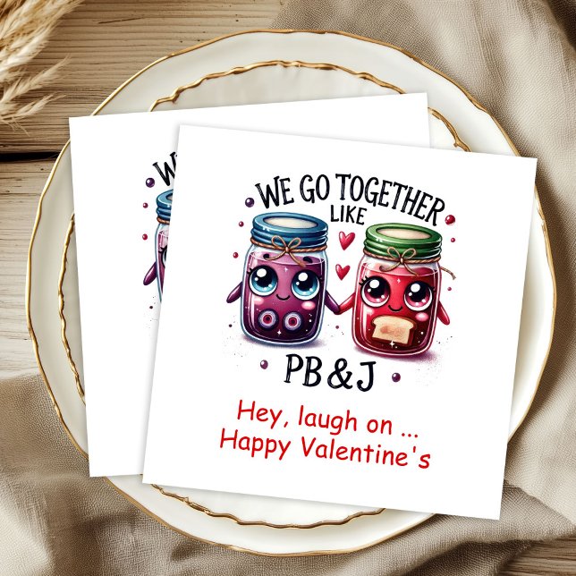 Guardanapos personalizados de comida de desenho an (Cute Cartoon Food Custom Valentine Napkins

)