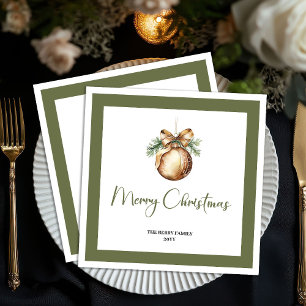 Guardanapos Personalizados de Natal Soft Earthy