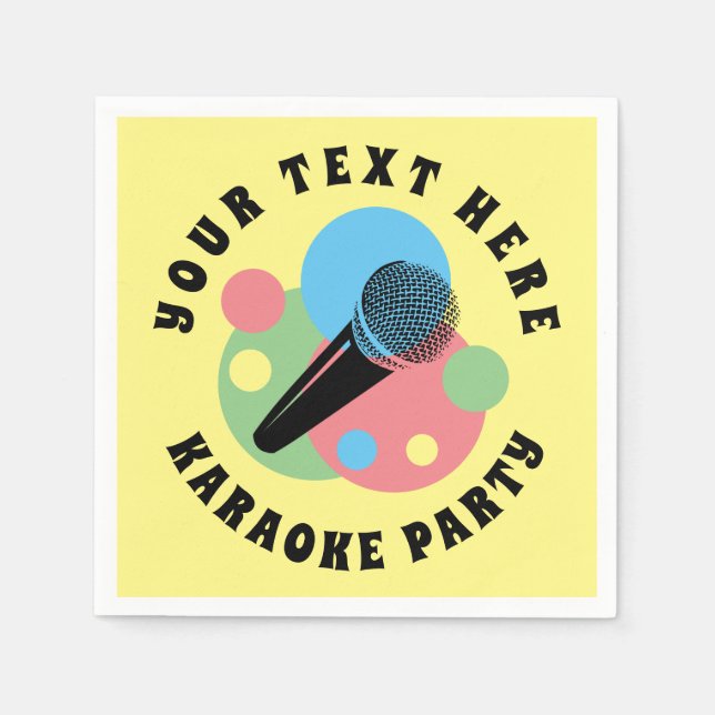 Guardanapos personalizados do karaoke com o logoti (Frente)