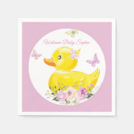 Guardanapos Personalizados Menina Pato de Borracha
