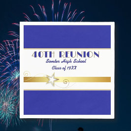 Guardanapos personalizados para a festa de Reunião