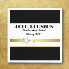 Guardanapos personalizados para a festa de reunião