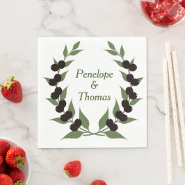 Guardanapos personalizados para casamento ou chá d