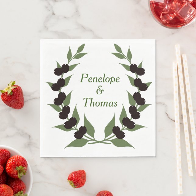 Guardanapos personalizados para casamento ou chá d (Insitu)