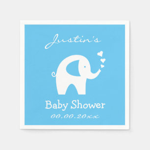 Guardanapos personalizados para chá de bebê com el
