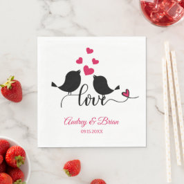 Guardanapos Personalizados Recepção de Casamento P
