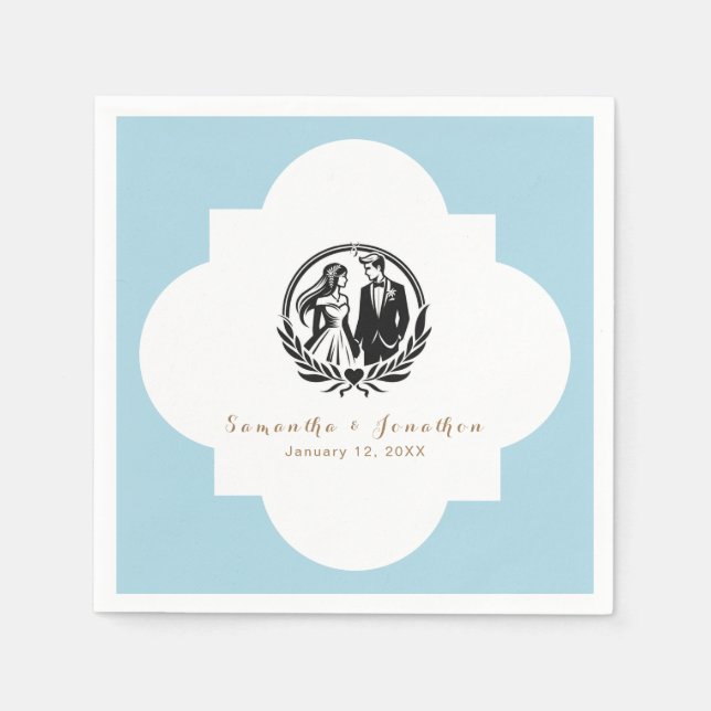 Guardanapos personalizáveis - Adicione seu texto o (Frente)