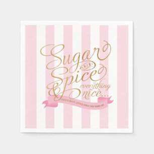 Guardanapos Pink Stripes Sugar and Spice