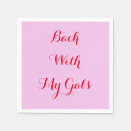 guardanapos rosa personalizados para despedida de 