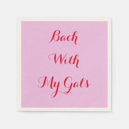 guardanapos rosa personalizados para despedida de 