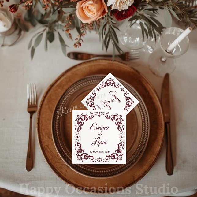 Guardanapos Rústicos de Casamento Mexicano (Criador carregado)