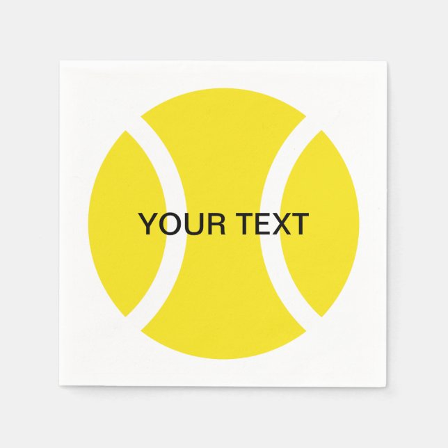 guardanapos tema tênis para casa ou clube (Frente)