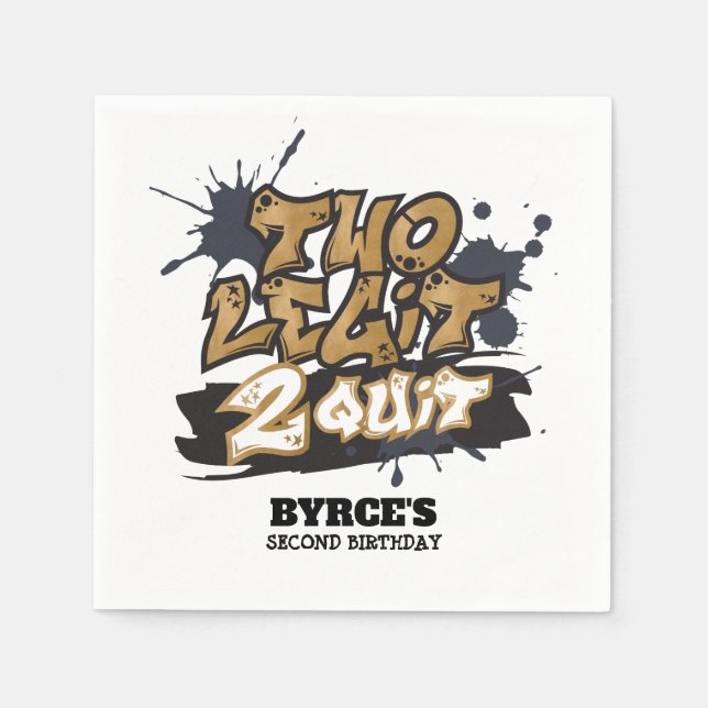 Guardanapos Two Legit 2 Quit (Frente)