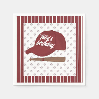 Guardanapos vermelhos personalizados