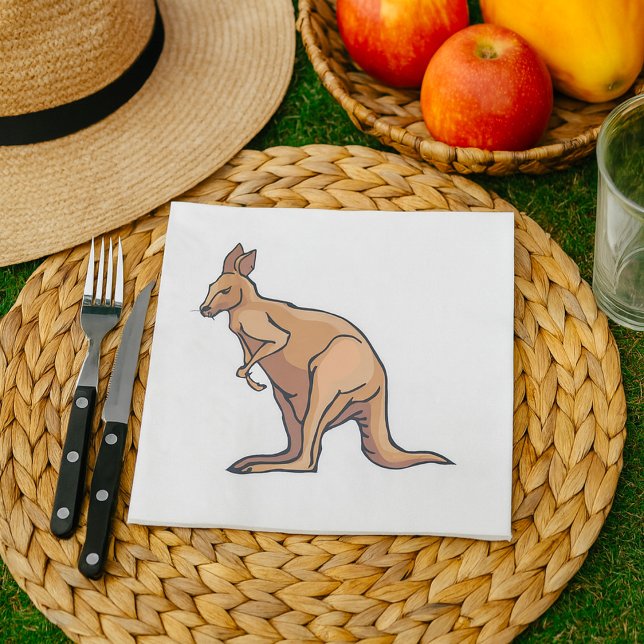 Guardanapos Vida Selvagem Australiana Canguru (Criador carregado)