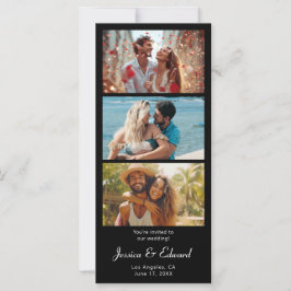 Guardar a Data PhotoBooth Código Qr Chic Preto