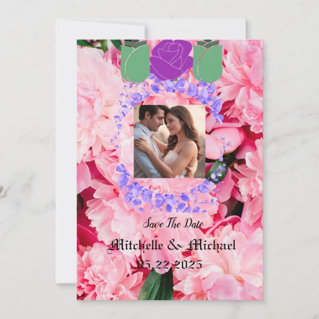 Guardar a data Um convite para o casamento (Frente)