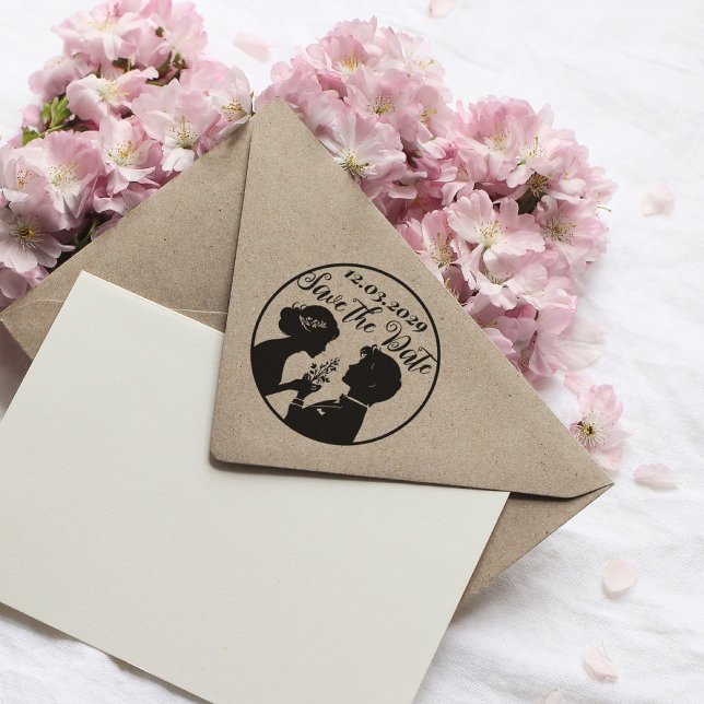 Guardar Carimbo de Casamento de Data com Novo Casa (save the date stamp with custom date)