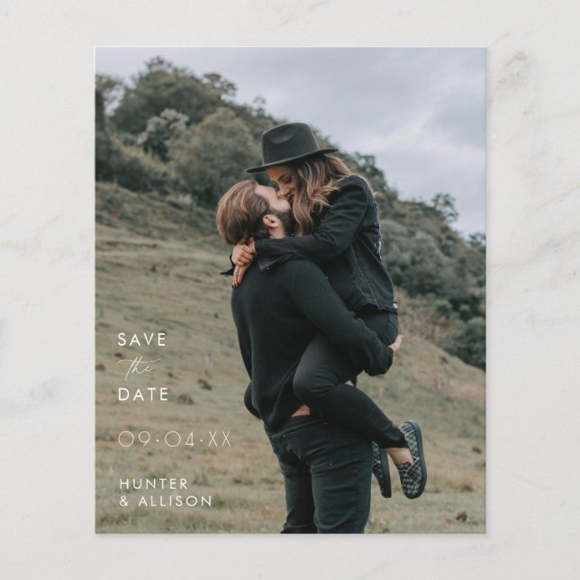 Guardar Cartão-Postal De Convite De Data (Frente)