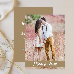 Guardar O Anúncio De Casamento De Fotografia De Da