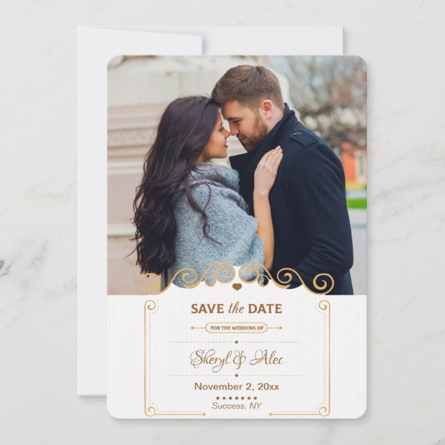 Guardar o Anúncio de Foto de Rolagem de Data (Frente)