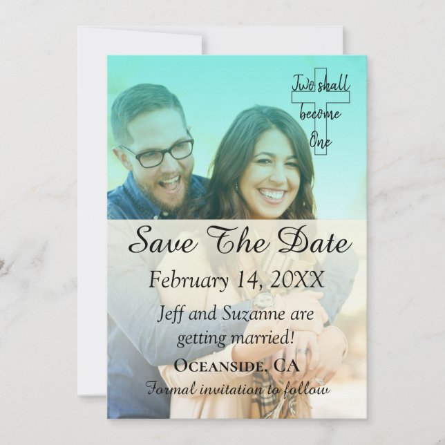 Guardar O Anúncio Do Filtro Azul De Foto De Data (Frente)