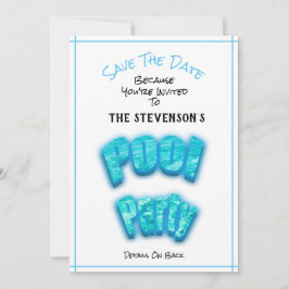 Guardar o Branco de Convite de Aniversário da Fest