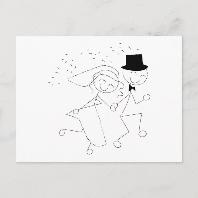 Guardar O Cartão De Imagens De Casamentos De Data (Frente)