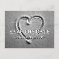 Guardar o cartão postal do casamento | Coração des