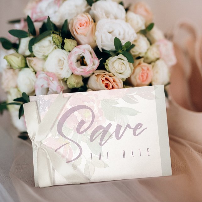 Guardar o Modelo do Cartão Postal de Anúncio de Da (Save the Date Announcement Postcard Template)