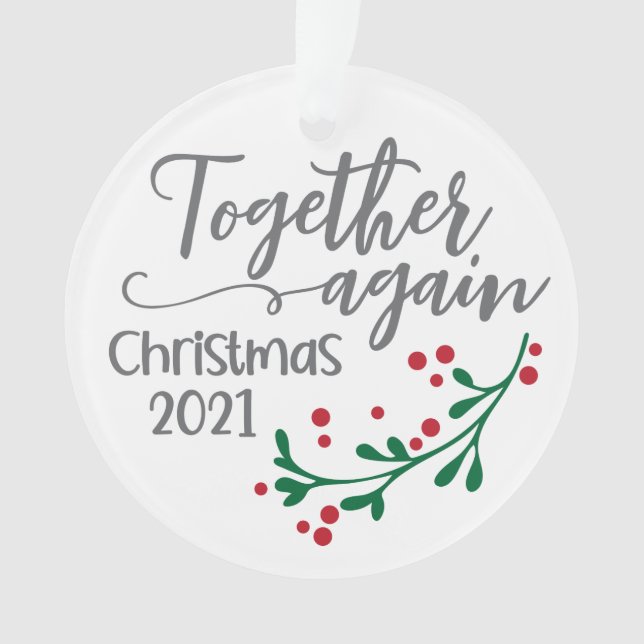 Guardar ornamento para lembrar do Natal de 2021 (Frente)