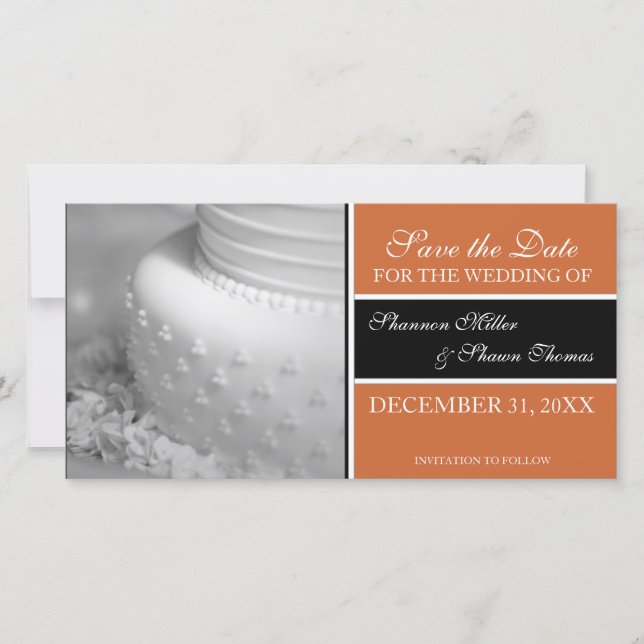 Guardar os Cartões com fotos de Anúncio de Data {O (Frente)