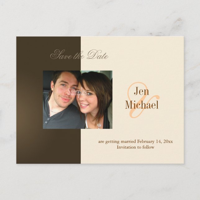 Guardar os cartões postais de data e fotos, (Frente)