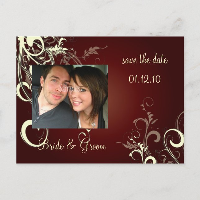 Guardar os cartões postais de data e fotos, (Frente)