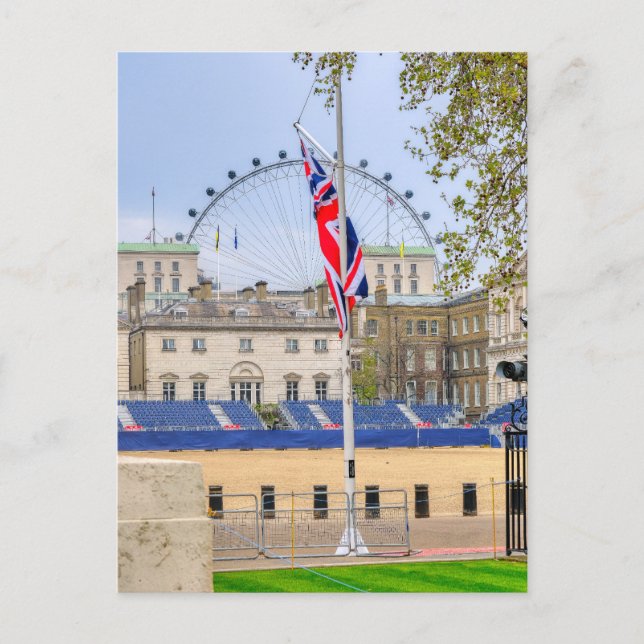 Guardas de cavalos, Westminster, Cartão Postal bri (Frente)