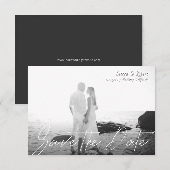 Guarde a data do anúncio de trava suave (Frente/Verso)