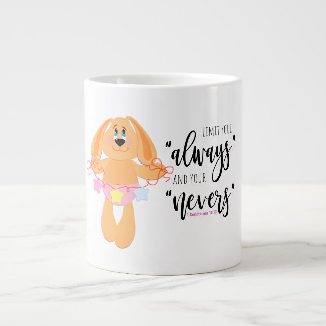 Guarde ou design sua própria caneca gigante de caf (Frente)