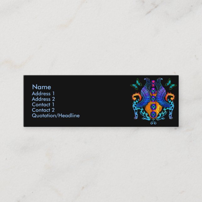 Guardiães em cartões de visitas do alvorecer (Frente)