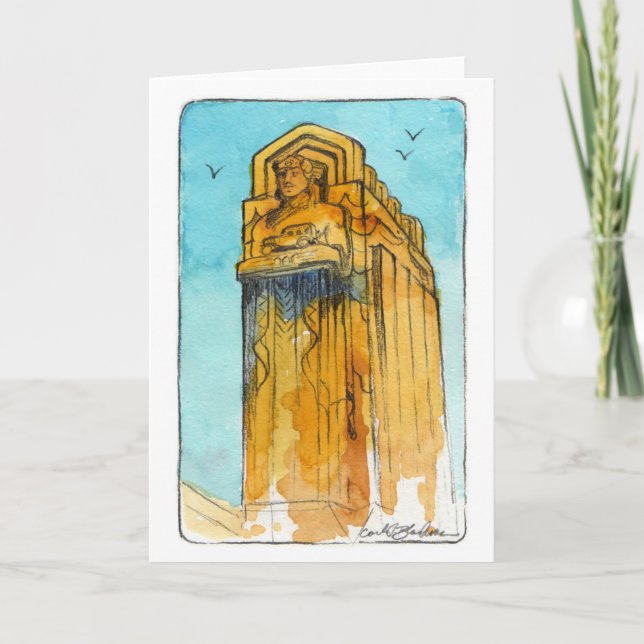 Guardião do Cartão de Saudação Dobrado do Tráfego (Frente)