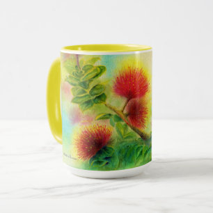 Guarnição do amarelo da caneca da flor de Malori