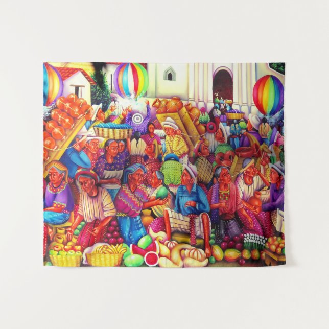 Guatemala Art Tapeçaria (Frente (Horizontal))