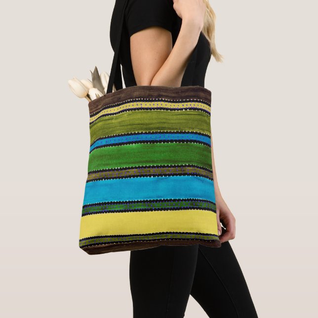 Guatemala Rainbow Tote Bag (Close Up)