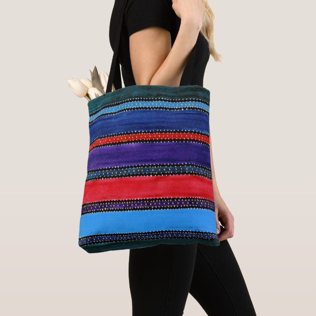 Guatemala Rainbow Tote Bag (Close Up)