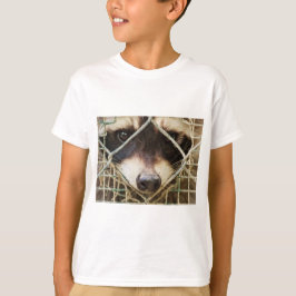 guaxinim na camiseta de malha Hanes ComfortBlend p