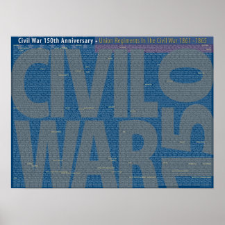 Guerra Civil 150 Regimento da União Art Poster