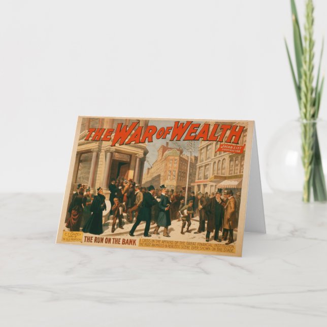 Guerra da Riqueza - Cartão Saudável de 1895 (Frente)