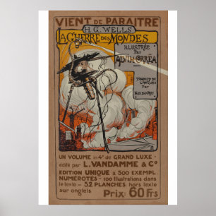 Guerra do vintage do poster dos mundos