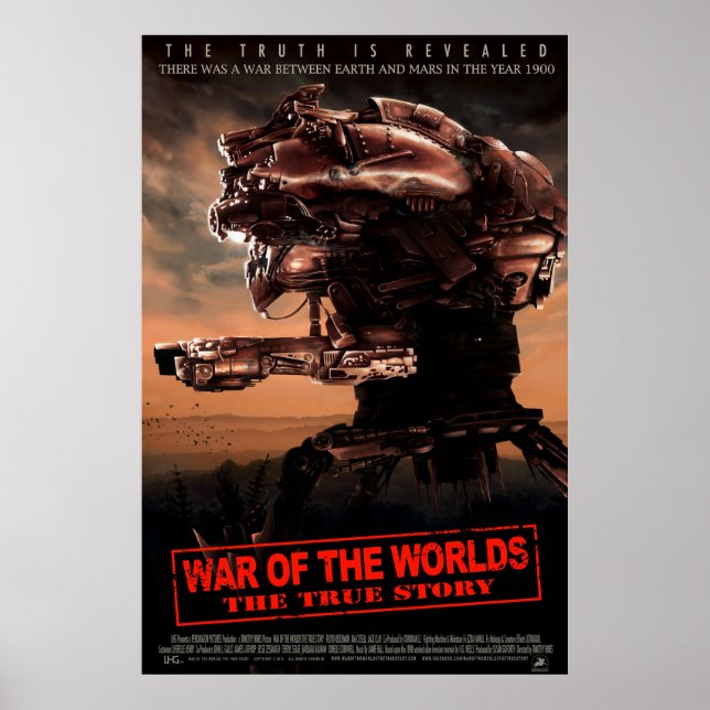 Guerra dos Mundos O verdadeiro Poster de Filme LG (Frente)