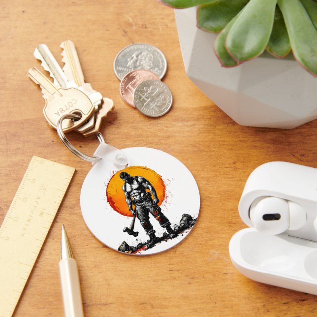 guerreiro barbárie fantasma medieval Chaveiro (Mesa)